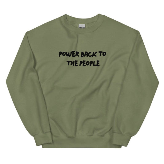 Power to the People Oversized Sweatshirt blackhazeshop