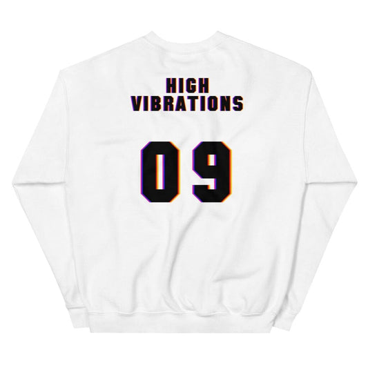 High Vibrations Varsity Sweatshirt blackhazeshop